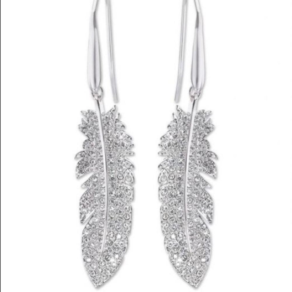 Swarovski Feather Earrings